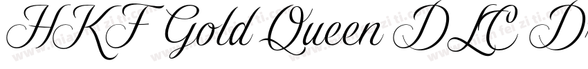 HKF Gold Queen DLC Drop line BW字体转换